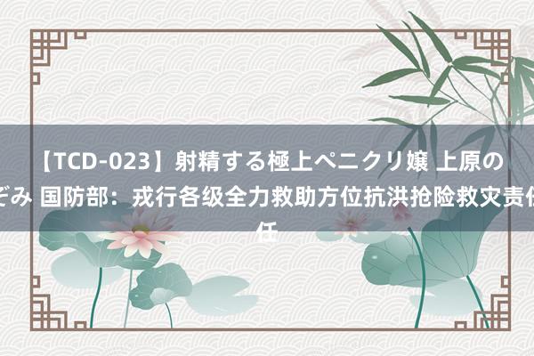 【TCD-023】射精する極上ペニクリ嬢 上原のぞみ 国防部：戎行各级全力救助方位抗洪抢险救灾责任