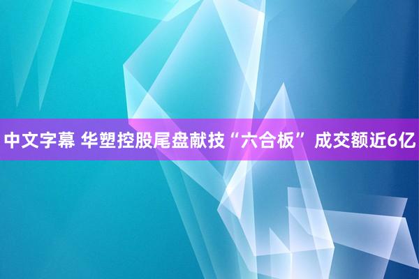 中文字幕 华塑控股尾盘献技“六合板” 成交额近6亿