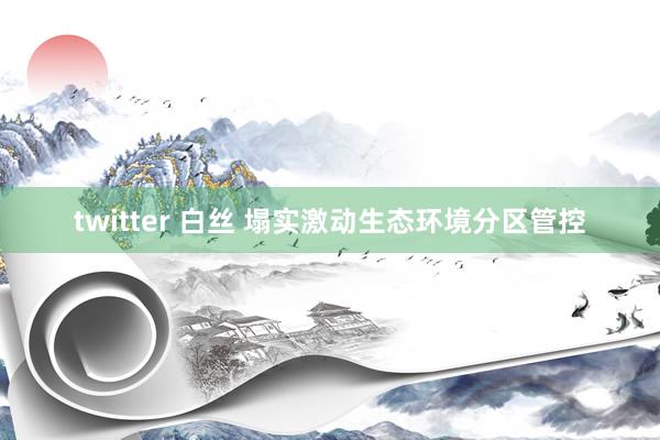 twitter 白丝 塌实激动生态环境分区管控