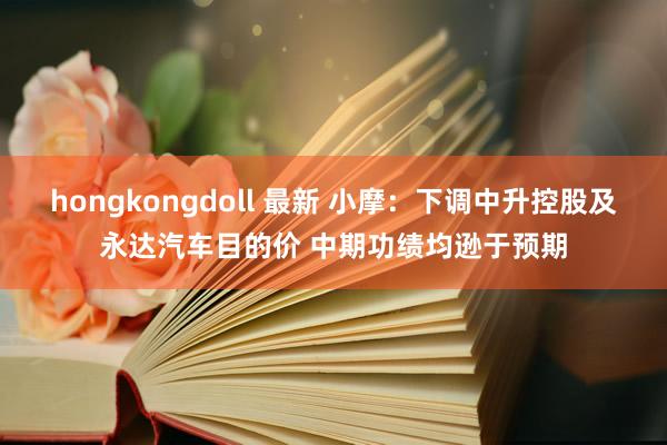 hongkongdoll 最新 小摩：下调中升控股及永达汽车目的价 中期功绩均逊